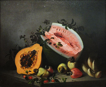 Papaya and watermelon